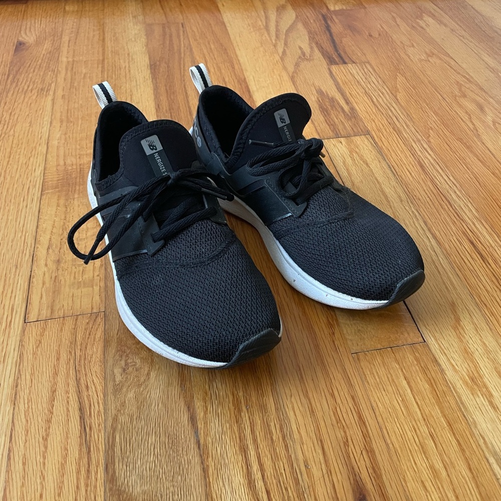 New Balance Black and White Athletic Shoes